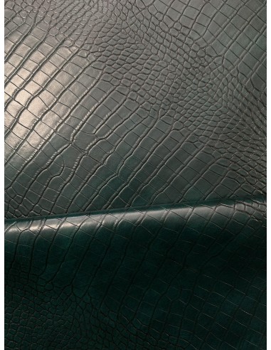 CROCO SYNTHETIC LEATHER GREEN