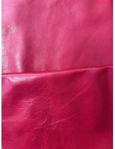 SHINY REAL LEATHER FUXIA