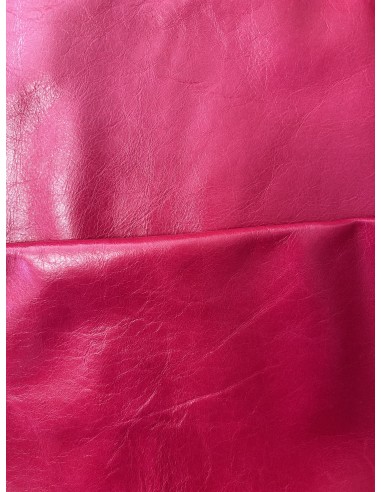 SHINY REAL LEATHER FUXIA