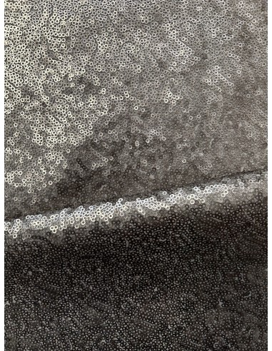 STEEL SEQUIN FABRIC