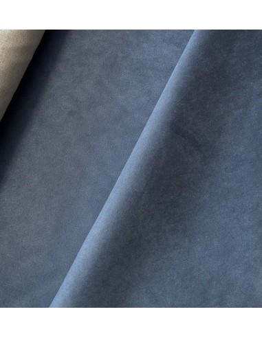 SUEDE FABRIC BLUE JEAN