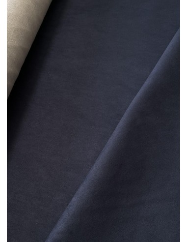 SUEDE FABRIC NAVY BLUE