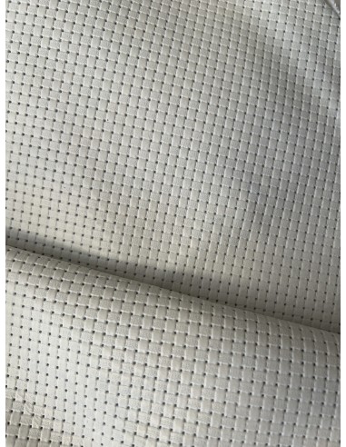 KNITTED LEATHER WHITE