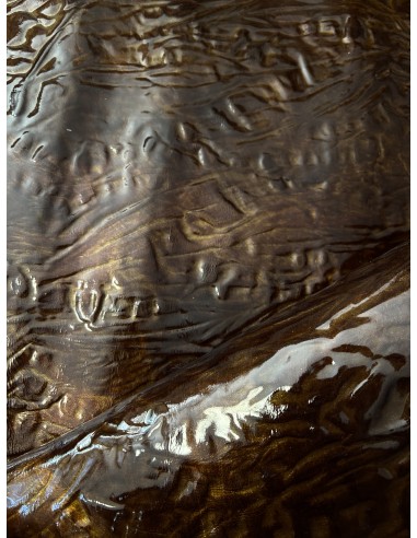 BROWN SHINY LEATHER WITH EMBOSSED...