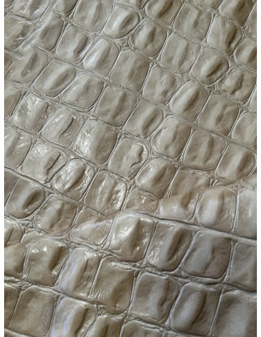 CROCO JURASSIC LEATHER BEIGE