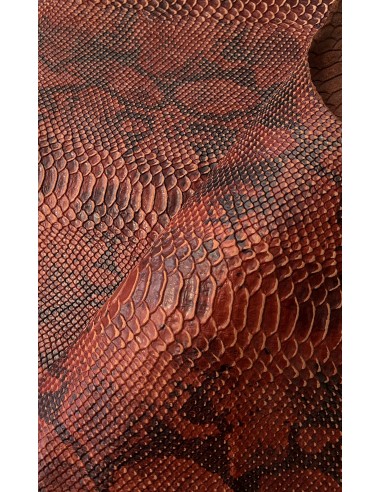 SNAKE LEATHER RED