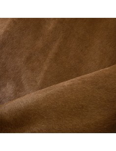 PONY HAIR LEATHER TAN-BROWN