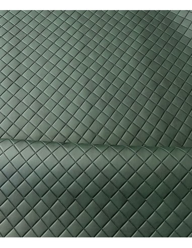 QUILTED SYNTHETIC LEATHER GREEN