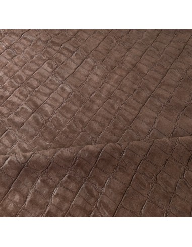 CROCO JURASSIC LEATHER BROWN