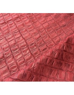 CROCO JURASSIC LEATHER RED