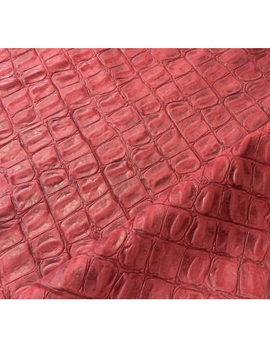 CROCO JURASSIC LEATHER RED