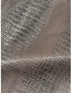 CROCO LEATHER METALLIC-PINK