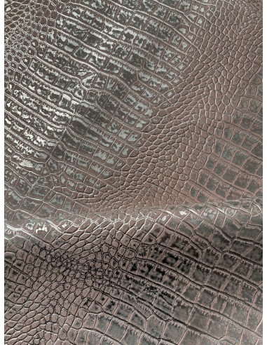 CROCO LEATHER METALLIC-PINK