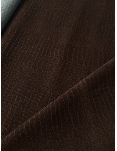 ΔΕΡΜΑΤΙΝΗ CROCO SUEDE ΚΑΦΕ