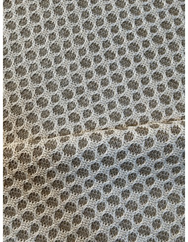 WHITE KNIT RAFFIA FABRIC