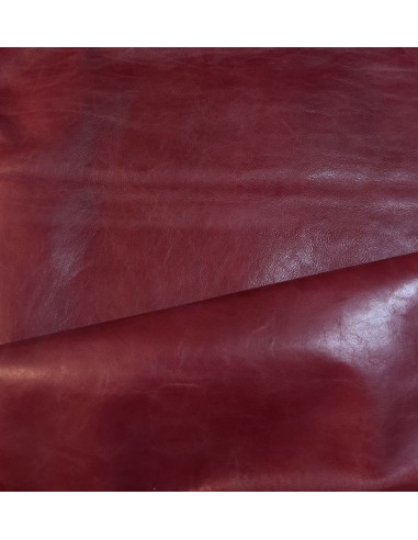 SHINY REAL LEATHER BORDEAUX