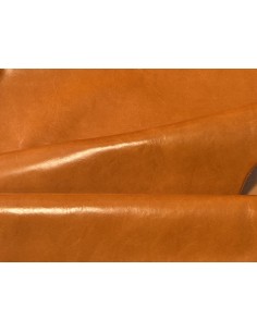 SHINY REAL LEATHER ORANGE