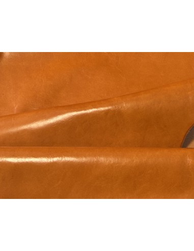 SHINY REAL LEATHER ORANGE