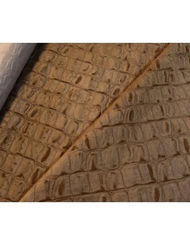 ΔΕΡΜΑΤΙΝΗ SUEDE CROCO JURASSIC ΚΑΜΕΛ