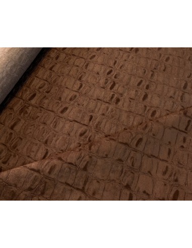 ΔΕΡΜΑΤΙΝΗ SUEDE CROCO JURASSIC ΚΑΦΕ