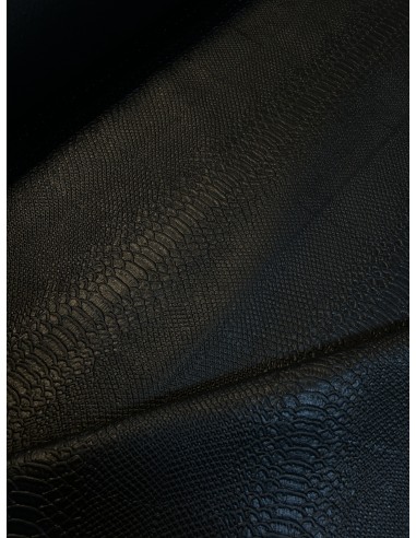 SYNTHETIC LEATHER ANACONDA SNAKE BLACK