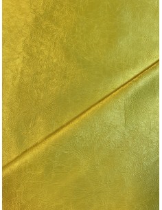 FABRIC SATIN PLISE YELLOW