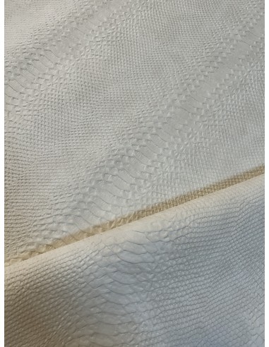 SYNTHETIC LEATHER SNAKE ANACODA ECRU