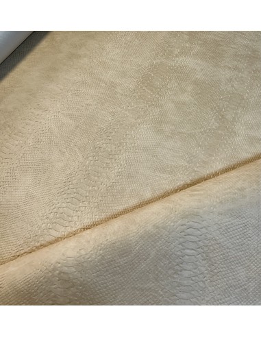 SYNTHETIC LEATHER SNAKE ANACONDA CAMEL