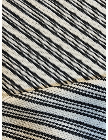 SYNTHETIC STRAW FABRIC STRIPED...