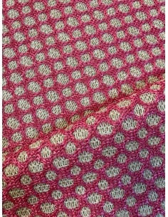 FUXIA KNIT RAFFIA FABRIC