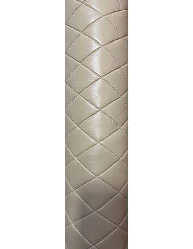 QUILTED SYNTHETIC LEATHER ALBA BEIGE