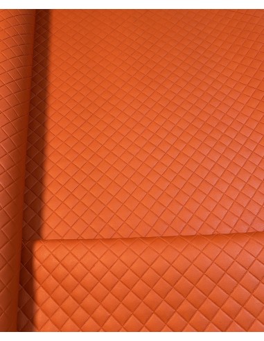 QUILTED SYNTHETIC LEATHER JERICO ORANGE