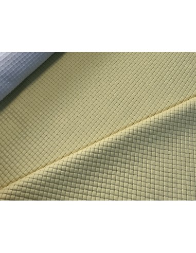 KNITTED SYNTHETIC LEATHER JENGA YELLOW