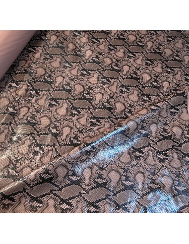 SNAKE PATTERN FABRIC PINK