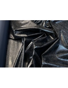 SNAKE PATTERN FABRIC DARK BLUE 2