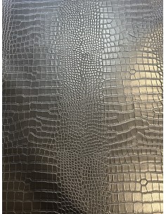 CROCO SYNTHETIC LEATHER BLACK