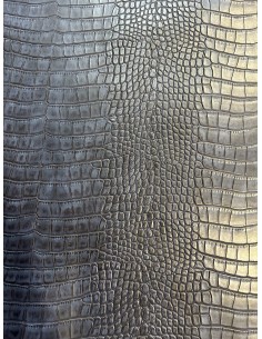 CROCO SYNTHETIC LEATHER BLUE 2
