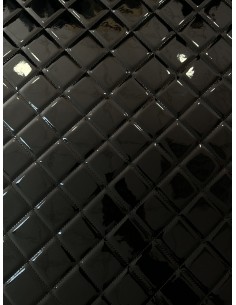 QUILTED PATENT LEATHER BLACK