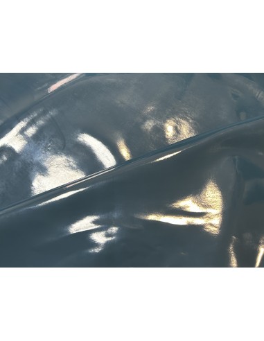 SHINY SYNTHETIC LEATHER BLUE