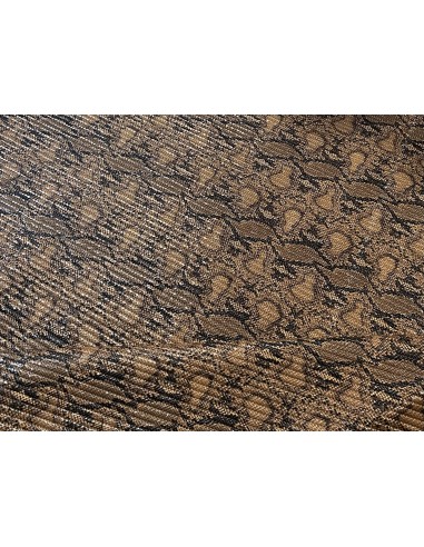 SYNTHETIC LEATHER SNAKE DARK BEIGE
