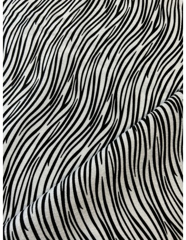 ZEBRA FABRIC BLACK AND WHITE