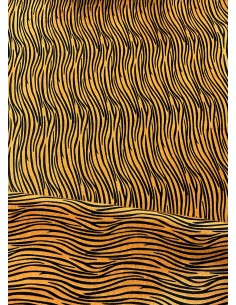 ZEBRA FABRIC ORANGE