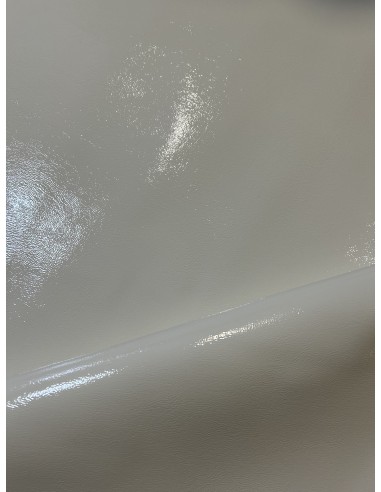 PATENT LEATHER CRACKED WHITE