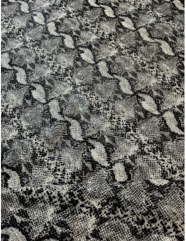 SYNTHETIC LEATHER SNAKE DARK GREY