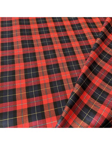 TARTAN FABRIC RED