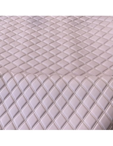 QUILTED SYNTHETIC LEATHER LILAC