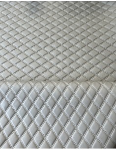 QUILTED SYNTHETIC LEATHER GREY
