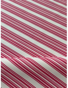 STRIPED FABRIC FUXIA