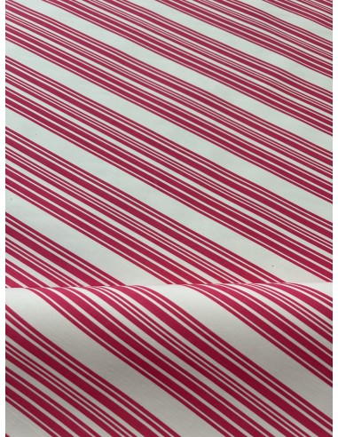 STRIPED FABRIC FUXIA