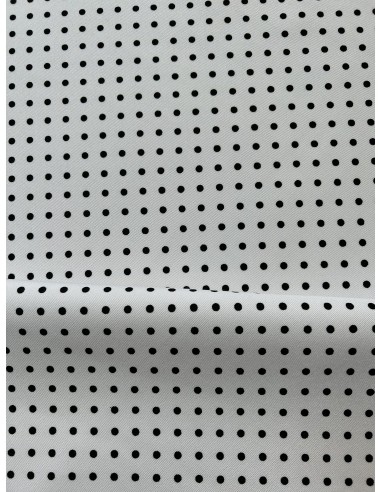 POLKA DOT FABRIC BLACK AND WHITE